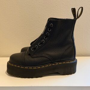Dr. Martens Sinclair Milled Nappa Leather Platform Boots